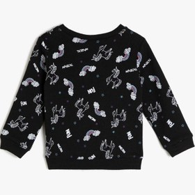 Resim Kız Bebek Baskılı Sweatshirt 