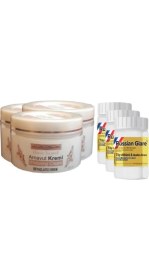 Resim Three Brand 100 ml Arnavut Kremi 3 Adet + Russıan Glare Tüy Dökücü Azaltıcı Merhem 50 ml 3 Ad 