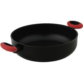 Resim Leggno Colorgy Diamond Pro 26 Cm Sığ Tencere Kırmızı Renkli 