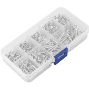 Resim Tenfowee Alüminyum Düz Kafa Somun Çivisi Seti - M2.5 Çaplı 9 Farklı Uzunlukta 450 Adet - Dayanıklı Ve Güçlü Tutturma 