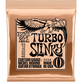Resim Ernie Ball 2224 Turbo Slinky Nickel Elektro Gitar Teli (9.5-46) 