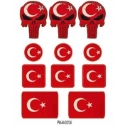 Resim PROMOT Motorsiklet Aksesuar Ekipman Sticker Kask Grenaj Laptop Sticker Seti 0134 