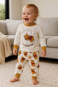 Resim aden kids 0-4 Yaş Özel Karikatür Baskılı Bebek Ve Çocuk Pijama Seti - Geniş Yaka & Özel Beden Seçenekleri 