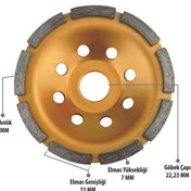 Resim Eratool ELMAS YÜZEY TEMİZLEME TEK SIRA 180YT ERA50345 DANDOO 