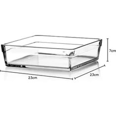 Resim AyrStore Borcam Premium Kare Tepsi, 23CMX23CM, 2400 cc 