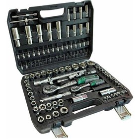 Resim Unıversal 1/2 Ve 1/4 Lokma Takımı Ve Bits Uç Seti 108 Parça 