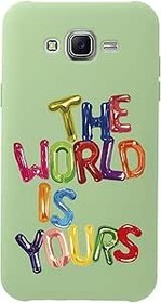 Resim Mooodcase The World Is Yours Desenli Premium Silikonlu Telefon Kılıfı Samsung J7 ile Uyumlu Yeşil 