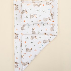 Resim Alt Açma Matı ve Yastık - Kahverengi Tavşan 