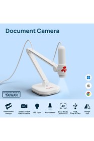 Resim INSWAN El Tipi Belge Tarayıcı, USB Belge Kamerası/Görselleştirici, LED Işık, Otomatik Odaklama 