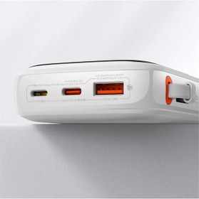 Resim Baseus Qpow Pro Dijital Göstergeli 10000mah 20w Hızlı Şarj Powerbank Apple Uyumlu iPhone Lightning Kablolu- 5775 Çok Renkli 