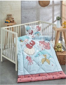 Resim Komfort Home V18 %100 Pamuklu Silikon Elyaf Bebek Yorgan Seti 