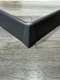 Resim 8 Cm Antrasit Düz Süpürgelik İç Köşe Dış Köşe Aparat 