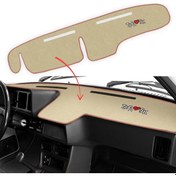 Resim Tofaş Şahin Doğan Kartal Alçak - Düşük Ön Göğüs Bej Renk Nakışlı Torpido Koruma Kaplama Halısı 