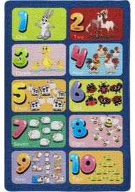 Resim Oremo Halı Top Ten 133x190 Mavi Bukle 