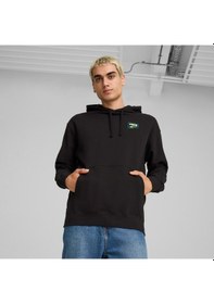 Resim Puma Downtown Graphic Hoodie Unisex Siyah Hoodie Düz 626748 Siyah 