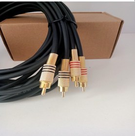 Resim Rca Kablosu 3 Metre %100 BAKIR Rca Ses Aktarım Kablosu El Yapımı 