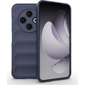 Resim Tecno Spark 30c 4g Kılıf Elde Tutma Kolaylıkla Kaydırmaz Kenar Line Dizayn Optietnik Kapak Lacivert 