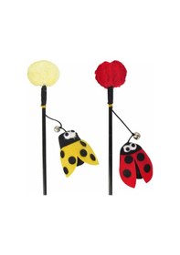 Resim Karlie Uğur Böceği Kedi Oltası Çok Renkli 