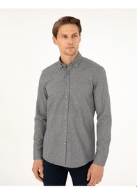 Resim Pierre Cardin Erkek Gri Gömlek Desenli 50293756-vr024 Gri 