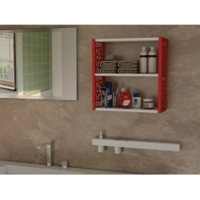 Resim Remaks Terek Remaks 3lü Duvar Rafı Kırmızı 