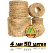 Resim gökdağ group g g Tam Kesit 50 Metre Jüt Ip Kendir Halat 4 Mm Jut Halat-Hasır Ip-Kendir Ip-Salıncak Ipi 4 MM 50 METRE 