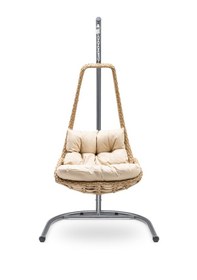 Resim Gardemo Avanos Tekli Rattan Salıncak Dış Mekan Bahçe Balkon Ve Teras Salıncağı Açık Kahverengi 