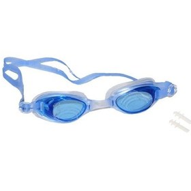 Resim Avessa Rh-7100 Bermuda Silikon Antifog Yüzücü Gözlüğü + Kulak Tık Mavi 