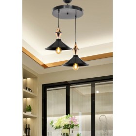 Resim Lumen İstanbul Maya Karo Siyah/gold 