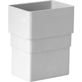 Resim KALDE Pvc 3.2 Çatı Oluğu 100 Köşeli Dere Inişi Manşon Fırat 1 Adet 