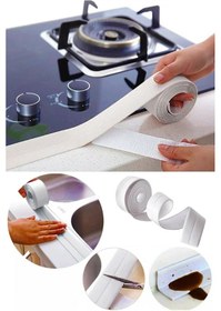 Resim 3,2 Mt Su Sızdırmaz Bant Banyo , Mutfak , Duş , Pencere , Kenar Bandı 3.2mt Delik Kapatıcı 