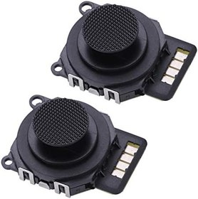 Resim PSP 2000 Için 2 Adet Analog 3D Düğme Joystick, PSP 2000 Siyah Için Kapak Onarım Değiştirme Ile Anahtar Joystick Değiştirme Kablosuz Profesyonel Joystick Rocker 