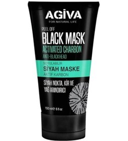Resim Agiva Aktif Karbon Soyulabilir Siyah Maske 150Ml 