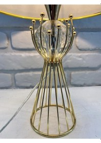 Resim Gold Kaplama Tel Toplu Konik Taşlı Metal Ayaklı Kumaş Gold Şeritl Gold 