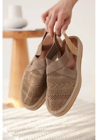 Resim Trendella Kadın Vizon Espadril Ayakkabı Tr19my01d Kırmızı 