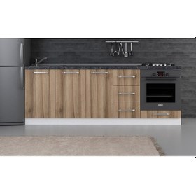 Resim Minar 230 Cm Mutfak Dolabı Beyaz Dore 230-D3-Alt Modül Beyaz 
