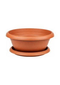 Resim Omnipazar So-a002 Arajman Saksı Takımı Tabaklı 6.5 Litre No: 2 Kiremit 108 