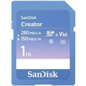 Resim SanDisk Creator SDSDXEP-1T00-GNCIS 1 TB UHS-II SDXC UHD V60 Hafıza Kartı 