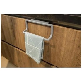 Resim Dayanıklı Gri Mutfak Ve Banyo Havlu Askısı 12 Izgara 