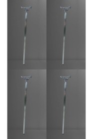 Resim DECOVIBE Metal Katlanır Masa Sofra Kamp Masası ayağı 70 cm 4 Adet 