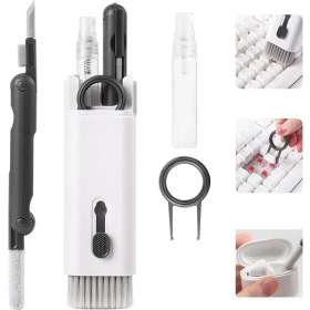 Resim Rever 7in1 Çok Amaçlı Temizlik Kiti Telefon, Ekran, Laptop, Klavye, Telefon, Kulaklık Airpods Temizleyici 