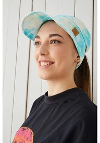 Resim Yetişkin Genç Maske Takılabilir Tenis Yazlık Vizör Spor Şapka Yumuşak Pamuklu Penye - Tek Ebat / Batik Batik 