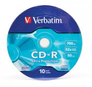 Resim Verbatim CD-R 52X 700MB 10 Pack Wrap Extra 