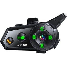 Resim Çeşithane Motosiklet İnterkom Seti - 6 Sürücü Bağlantılı, Hi-fi Ses Kaliteli Bluetooth Kulaklık, Ka 