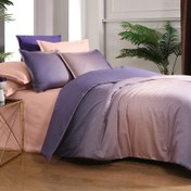 Resim Sarev Solido Tencel Çift Kişilik Somon Nevresim Takımı 200x220cm 