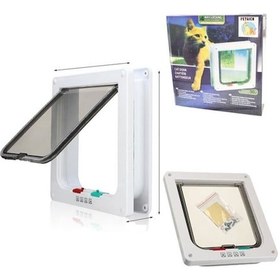 Resim Kudi 4 Yollu Kedi Kapısı 19 x 20 x 5.5 CM 