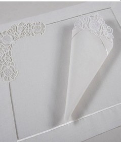 Resim Lara 4 Kişilik Amerikan Servisi & Peçete Beyaz 