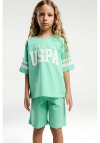 Resim U.s. Polo Assn. Kız Çocuk Yeşil Bermuda Takım Us2091 Yeşil 
