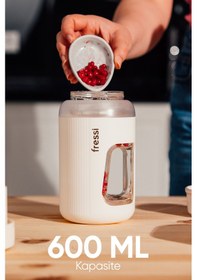 Resim Fressi FR-BL07 220 W Kişisel Taşınabilir Şarjlı Öğütücü Smoothie Blender 