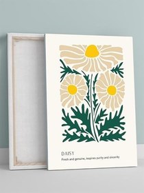 Resim Postermanya Daisy, Papatya Çiçeği Karakteri Doğacı Sanat Kanvas Tablo - Tuval Tablo, Sanatsal Dekorasyon 
