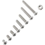 Resim Wezone A2 Paslanmaz Çelik M2.5 Yuvarlak Başli İçbükey Somun Ve Civata Seti, 300 Adet, Ev Ve Endüstriyel Tamir İçin Dayanıklı Ve Korozyona Dirençli 